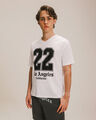 Playera Estampada Manga Corta,BLANCO